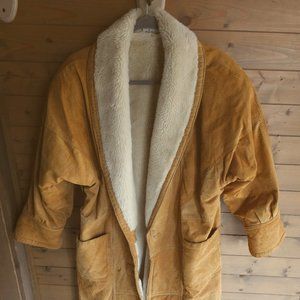 Vintage 70's Foxrun Sherpa Leather Jacket - Women's Small